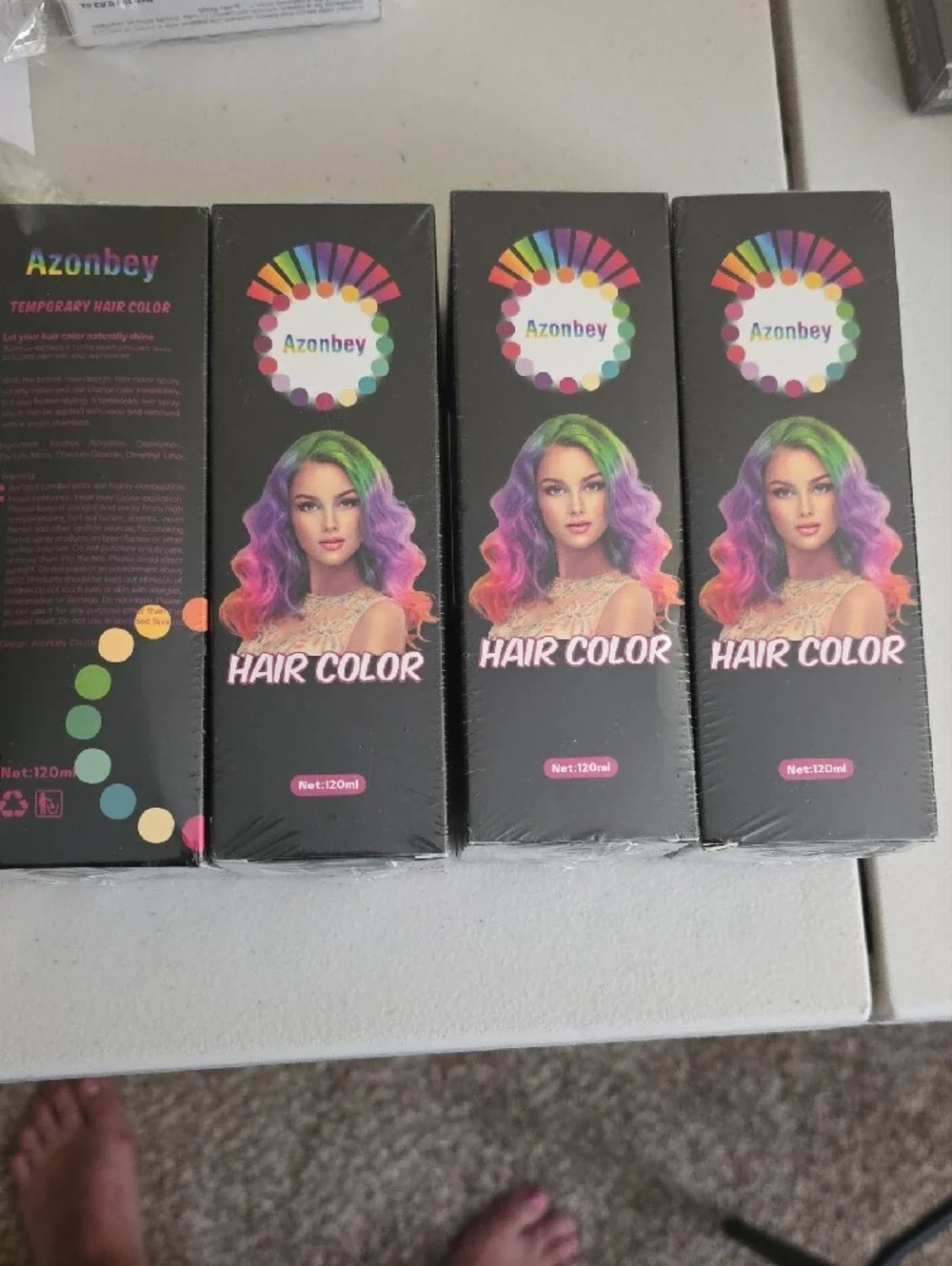 Multi-Tone Hair Color - Pink, Purple & Green